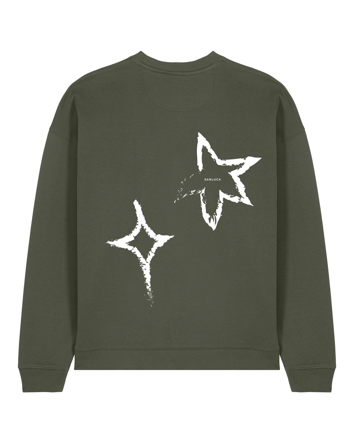 Khaki Sweater | with Stars design