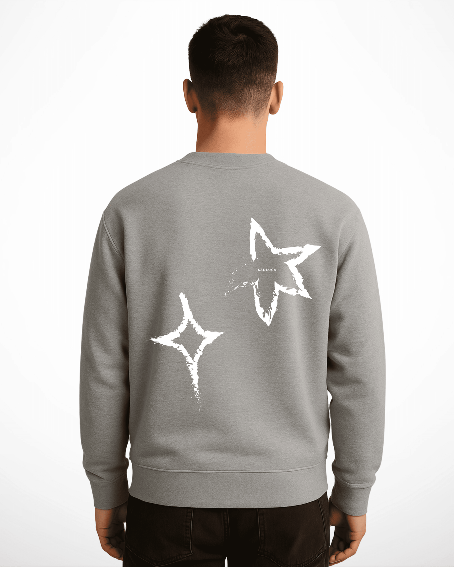 Grey Sweater | with Stars design