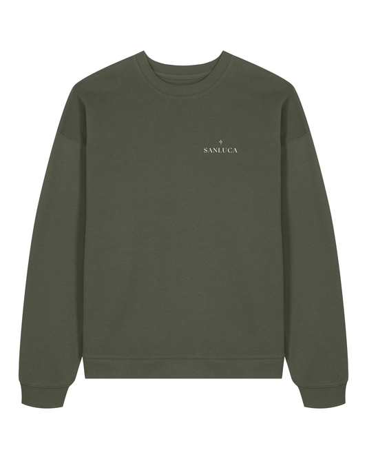 Khaki Sweater | with Stars design
